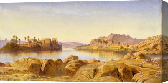 Edward Lear Philae, Egypt Stretched Canvas Painting / Canvas Art