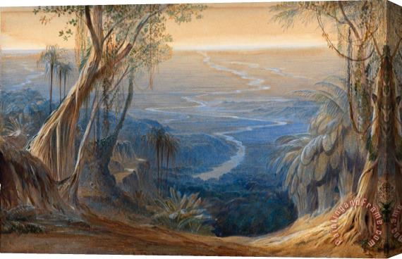 Edward Lear Plains of Bengal, From Above Siligoree Stretched Canvas Painting / Canvas Art