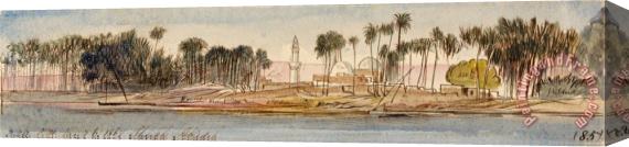 Edward Lear Sheikh Abadeh, 3 20 Pm, 6 January 1867 (85) Stretched Canvas Painting / Canvas Art