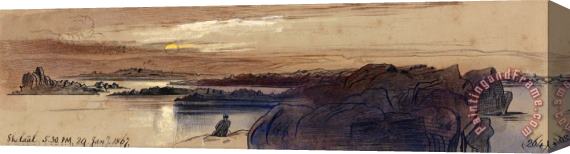 Edward Lear Shelaal, 5 30 Am, 29 January 1867 (264) Stretched Canvas Print / Canvas Art
