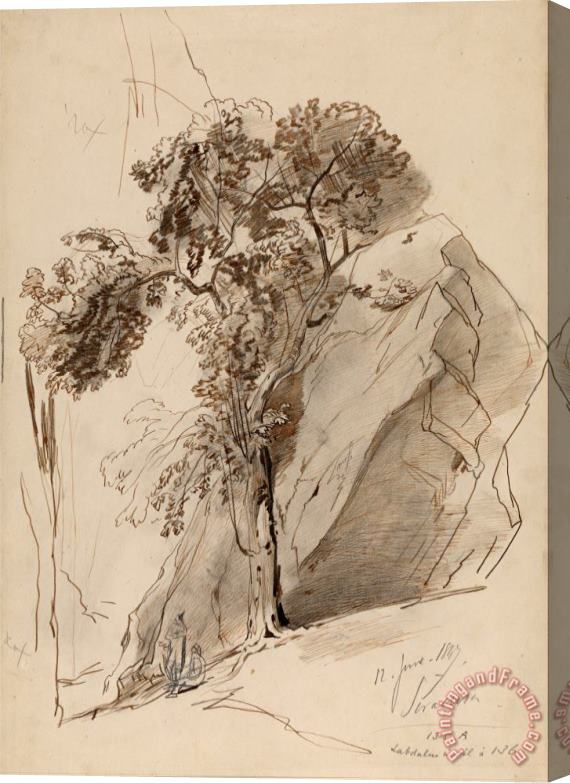 Edward Lear Siracusa, 12. June 1847 Stretched Canvas Print / Canvas Art