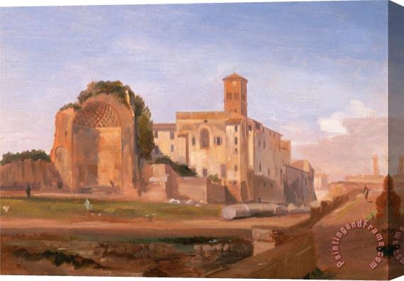 Edward Lear Temple of Venus And Rome, Rome Stretched Canvas Print / Canvas Art