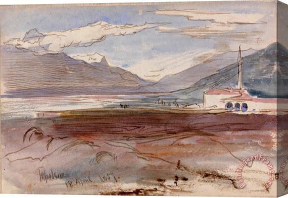 Edward Lear Tepelene, 18 April 1857 Stretched Canvas Painting / Canvas Art