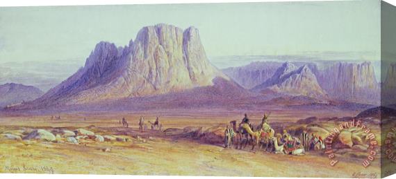 Edward Lear The Camel Train Stretched Canvas Painting / Canvas Art
