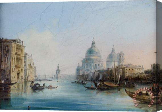 Edward Pritchett A Busy Day Venice Stretched Canvas Print / Canvas Art