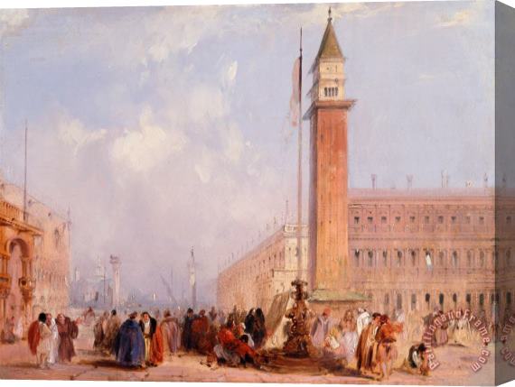 Edward Pritchett The Piazzetta, Venice Stretched Canvas Painting / Canvas Art