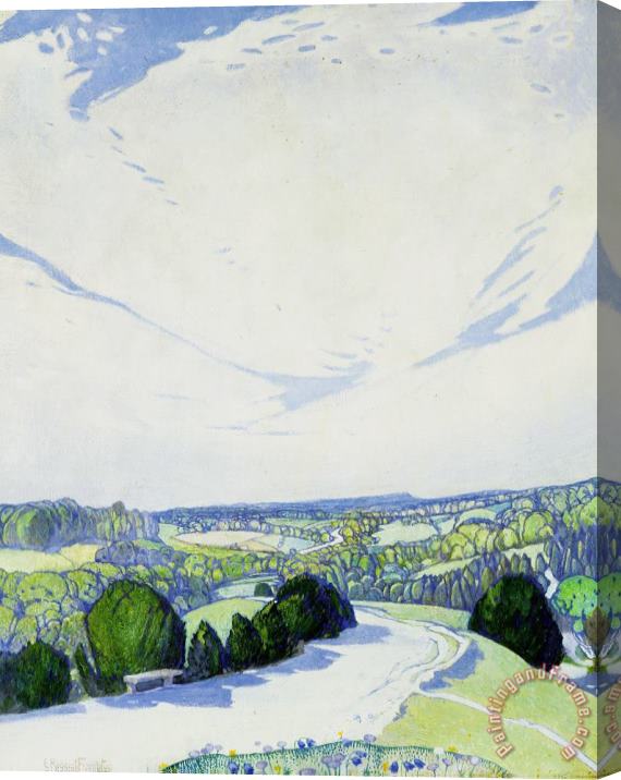 Edward Reginald Frampton The Winding Road Stretched Canvas Print / Canvas Art