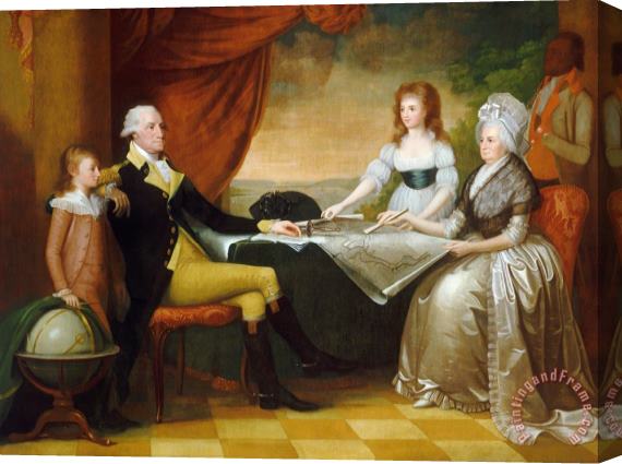 Edward Savage The Washington Family 2 Stretched Canvas Painting / Canvas Art