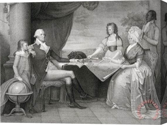 Edward Savage The Washington Family Stretched Canvas Print / Canvas Art