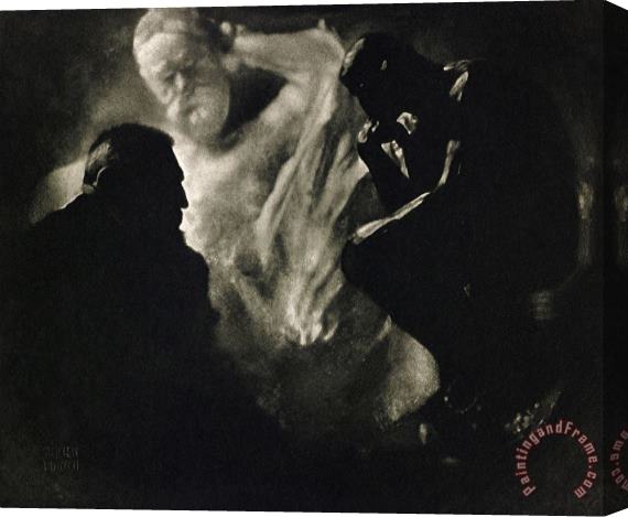Edward Steichen Rodin Le Penseur Stretched Canvas Painting / Canvas Art