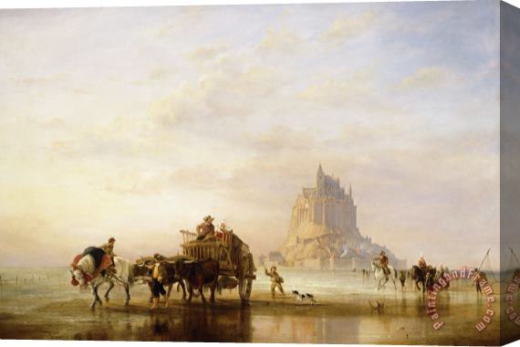 Edward William Cooke Mont St Michel Stretched Canvas Painting / Canvas Art