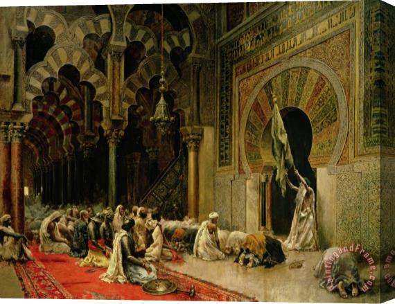 Edwin Lord Weeks Interior Of The Mosque At Cordoba Stretched Canvas Painting / Canvas Art