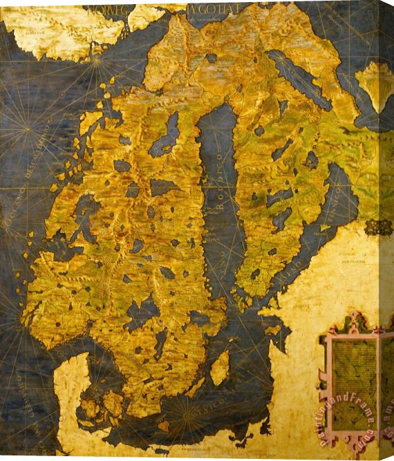 Egnazio Danti The Scandinavian Peninsula Stretched Canvas Painting / Canvas Art