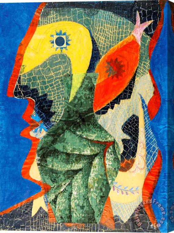 Eileen Agar Fisherman Stretched Canvas Painting / Canvas Art