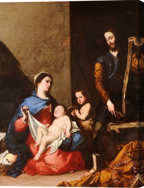 el Espanoleto Jose de Ribera The Sacred Family Stretched Canvas Painting / Canvas Art