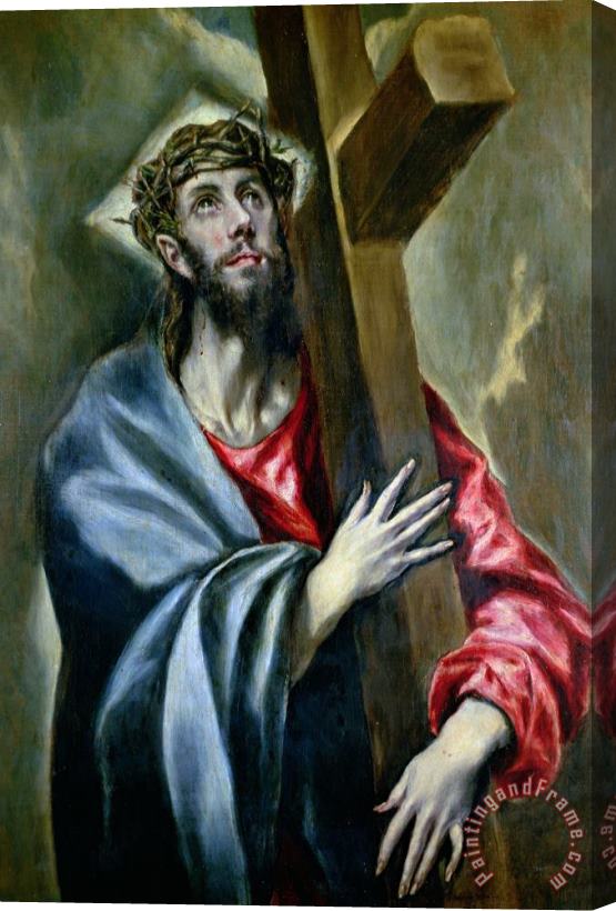 El Greco Christ Clasping the Cross Stretched Canvas Painting / Canvas Art