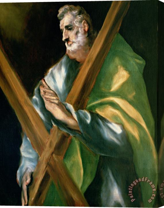 El Greco Domenico Theotocopuli St Andrew Stretched Canvas Painting / Canvas Art