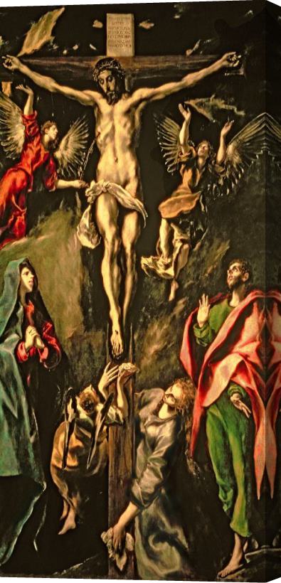 El Greco Domenico Theotocopuli The Crucifixion Stretched Canvas Painting / Canvas Art