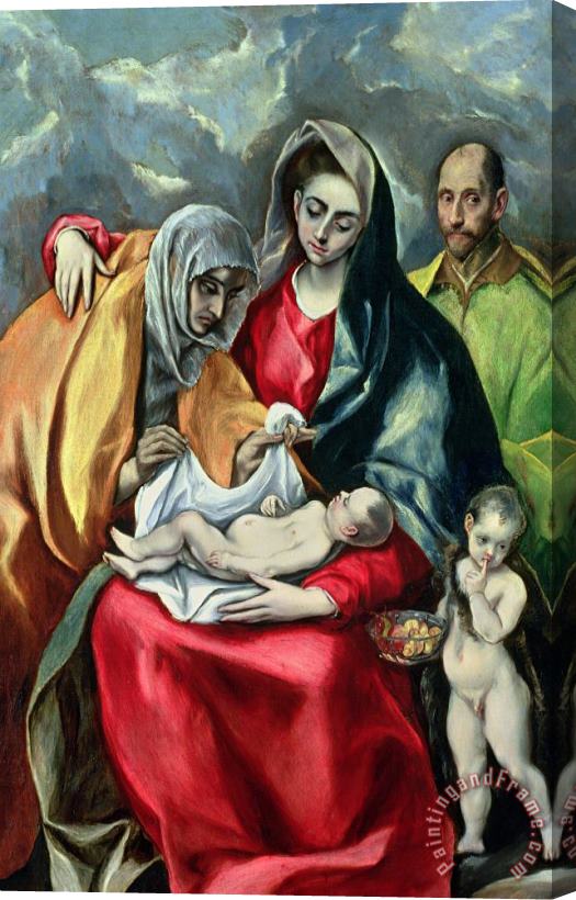 El Greco Domenico Theotocopuli The Holy Family With St Elizabeth Stretched Canvas Print / Canvas Art