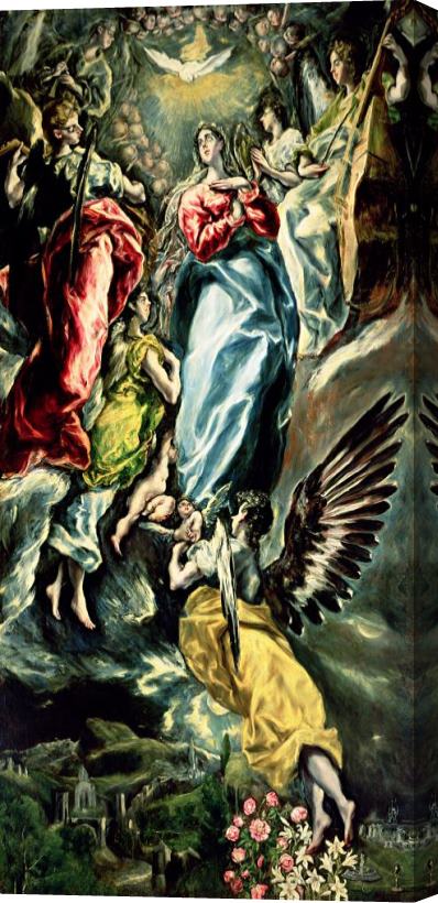 El Greco Domenico Theotocopuli The Immaculate Conception Stretched Canvas Painting / Canvas Art
