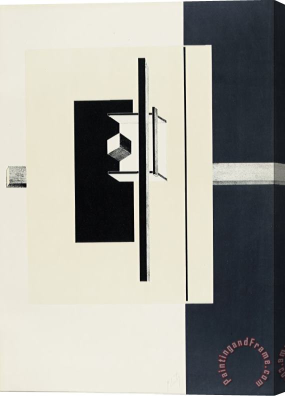El Lissitzky 1o Kestnermappe Proun (proun. 1st Kestner Portfolio) Stretched Canvas Painting / Canvas Art