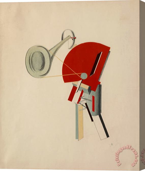El Lissitzky Radio Announcer Stretched Canvas Painting / Canvas Art