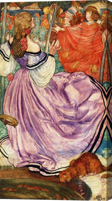 Eleanor Fortescue Brickdale The Gilded Apple Stretched Canvas Print / Canvas Art