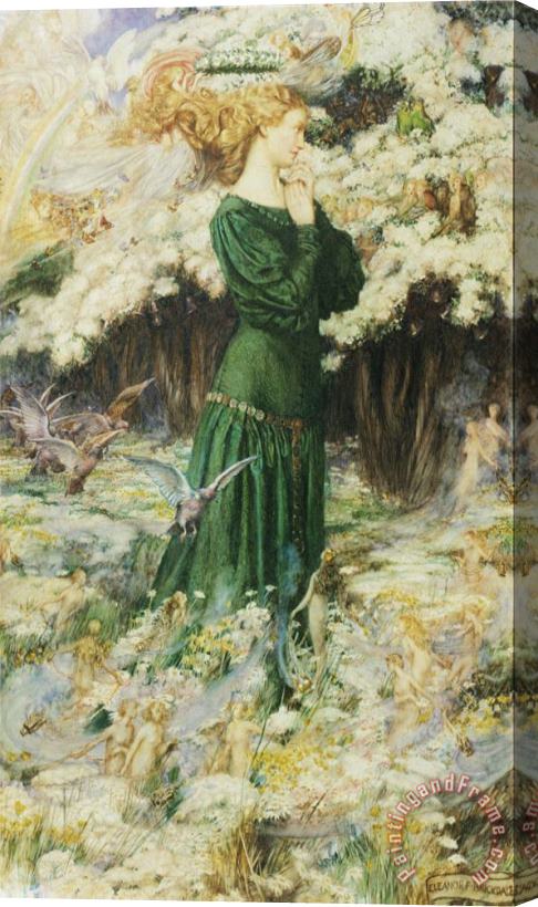 Eleanor Fortescue Brickdale The Lover's World Stretched Canvas Painting / Canvas Art