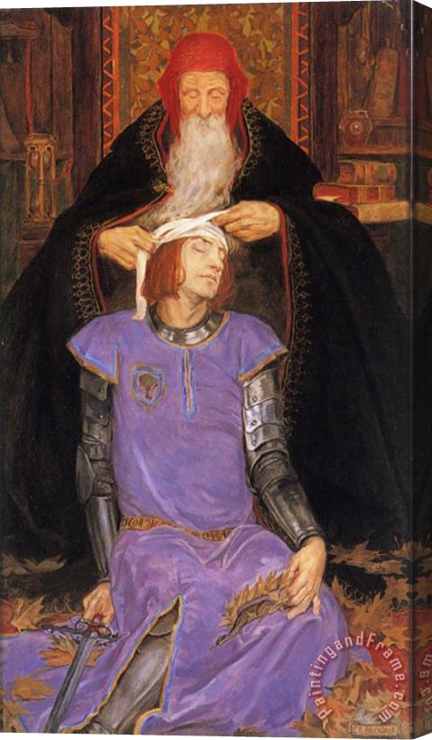 Eleanor Fortescue Brickdale The Physician Stretched Canvas Painting / Canvas Art
