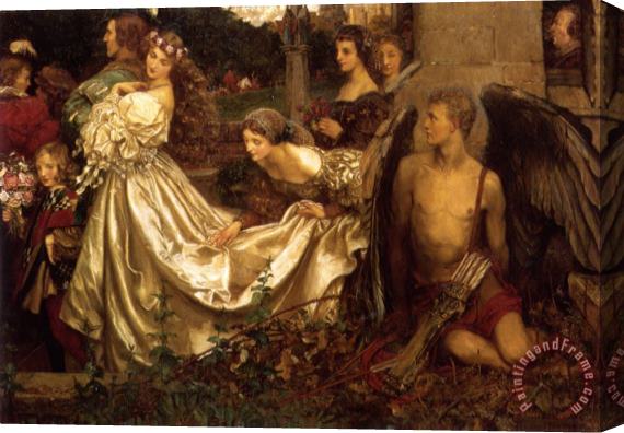 Eleanor Fortescue Brickdale The Uninvited Guest Stretched Canvas Painting / Canvas Art