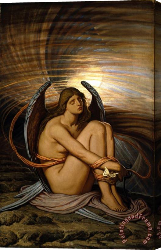 Elihu Vedder Soul in Bondage 2 Stretched Canvas Painting / Canvas Art