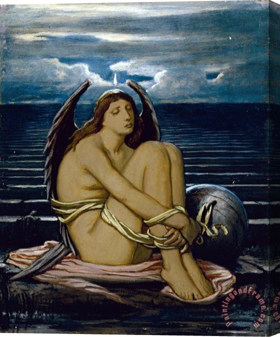 Elihu Vedder Soul in Bondage Stretched Canvas Print / Canvas Art