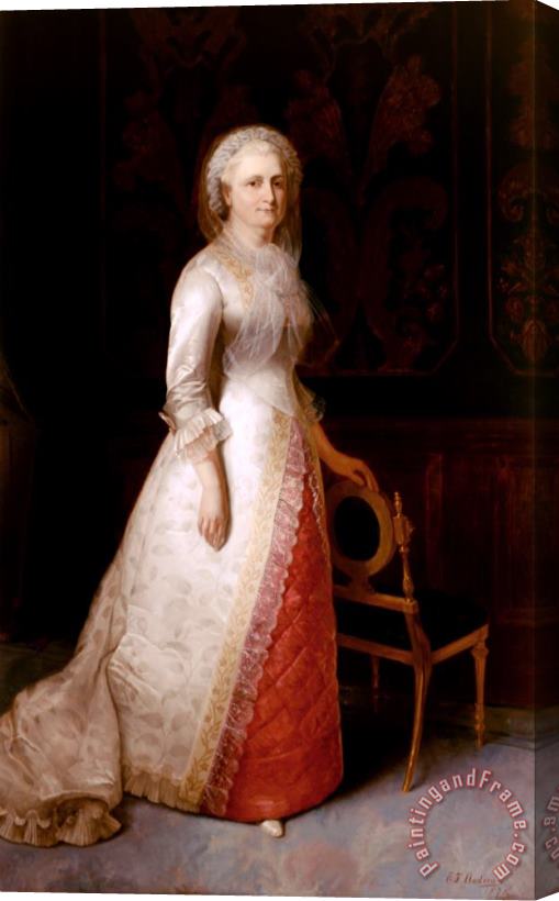 Eliphalet Frazer Andrews Martha Dandridge Custis Washington (mrs. George Washington) Stretched Canvas Print / Canvas Art
