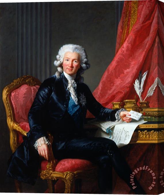 Elisabeth Louise Vigee Lebrun Charles Alexandre De Calonne (1734 1802) Stretched Canvas Painting / Canvas Art