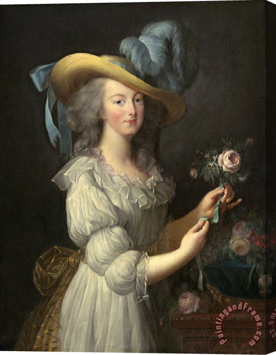 Elisabeth Louise Vigee Lebrun Marie Antoinette Stretched Canvas Print / Canvas Art