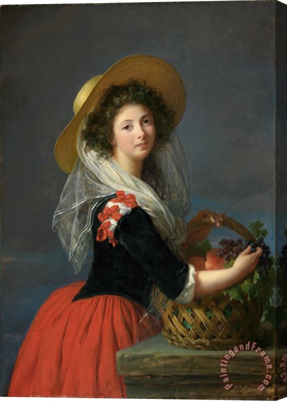 Elisabeth Louise Vigee Lebrun Portrait of Marie Gabrielle De Gramont, Duchesse De Caderousse Stretched Canvas Print / Canvas Art