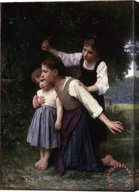 Elizabeth Jane Gardner Bouguereau In The Woods Stretched Canvas Painting / Canvas Art