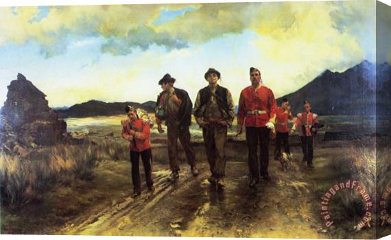 Elizabeth Thompson Listed for The Connaught Rangers Stretched Canvas Painting / Canvas Art