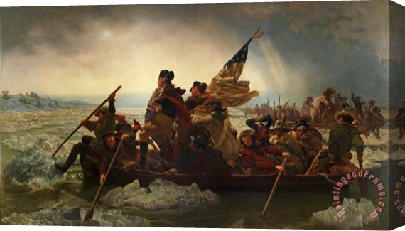 Emanuel Gottlieb Leutze Washington Crossing The Delaware Stretched Canvas Print / Canvas Art