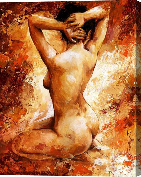 Emerico Toth Nude 06 Stretched Canvas Print / Canvas Art