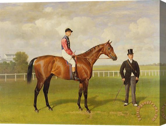 Emil Adam Persimmon Winner Of The 1896 Derby Stretched Canvas Painting / Canvas Art
