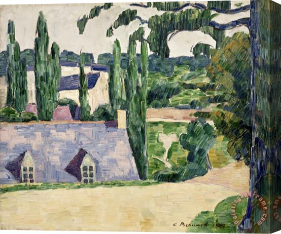 Emile Bernard Landscape at Pont Aven Stretched Canvas Painting / Canvas Art