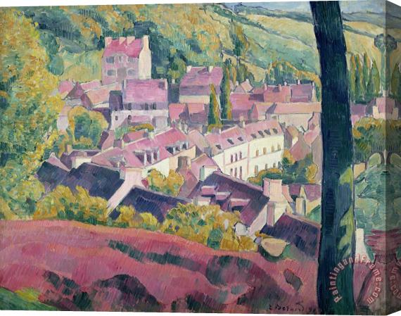 Emile Bernard Pont Aven Seen from the Bois d'Amour Stretched Canvas Painting / Canvas Art
