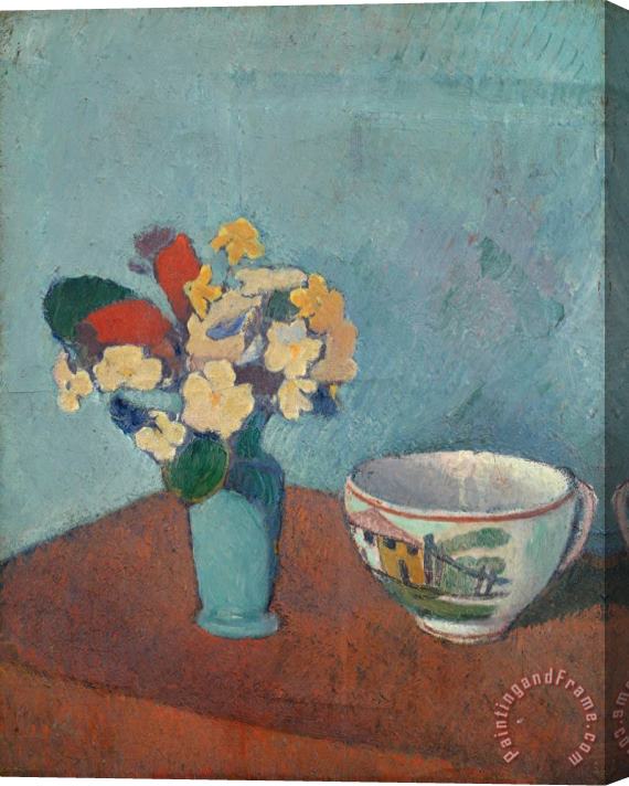 Emile Bernard Vase with Flowers And Cup Stretched Canvas Painting / Canvas Art