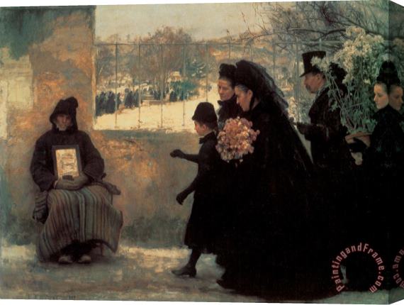 Emile Friant All Saints' Day Stretched Canvas Painting / Canvas Art