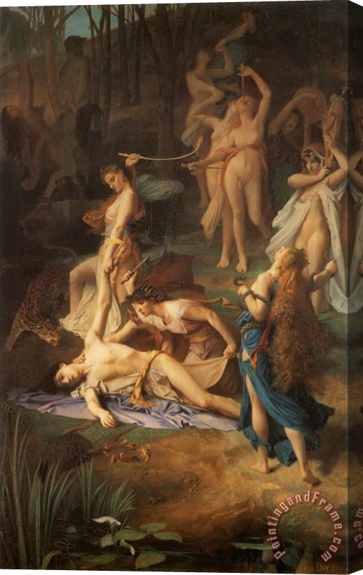 Emile Levy Death of Orpheus Stretched Canvas Painting / Canvas Art