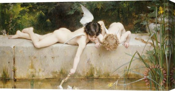 Emile Munier The Rescue Stretched Canvas Painting / Canvas Art