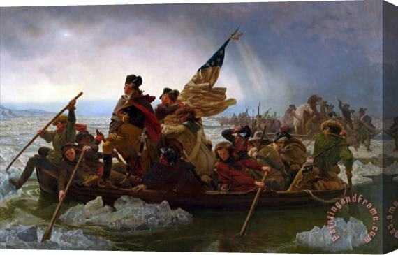 Emmanuel Gottlieb Leutze Washington Crossing The Delaware River Stretched Canvas Print / Canvas Art