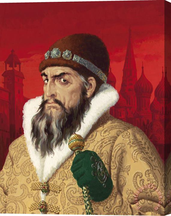 English School Ivan the Terrible Stretched Canvas Print / Canvas Art