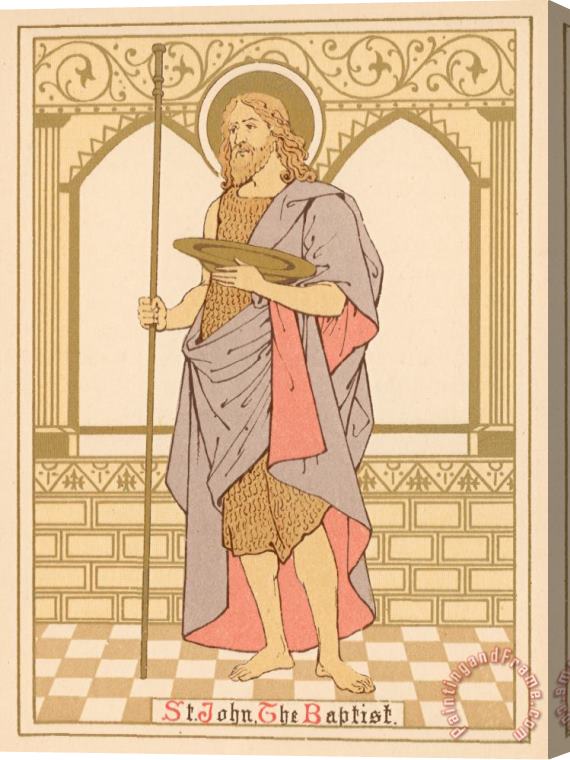 English School St John The Baptist Stretched Canvas Painting / Canvas Art